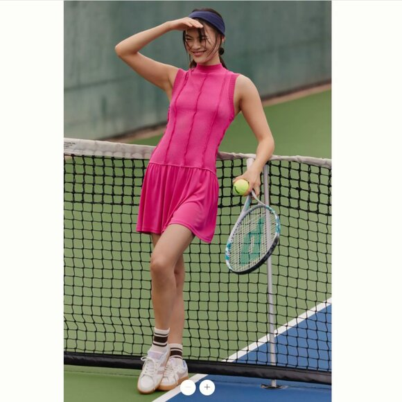 Anthropologie Dresses & Skirts - NWT Anthropologie x Daily Practice Hot Pink Tennis Dress | S